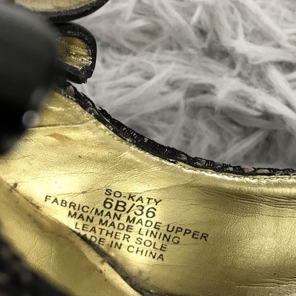 Sole Society Black Lace Patent Bow Wedge So-Katy‎ 6B - Picture 8 of 8